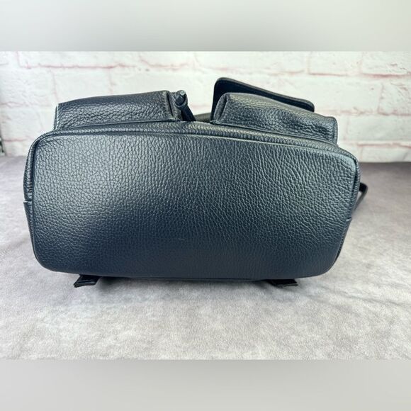 Valentino Mario Simeon Studded Leather Backpack Navy NWT - Picture 6 of 13